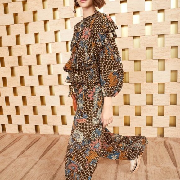 ULLA JOHNSON Sawyer Pants in Gerbera - Picture 3 of 13